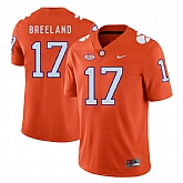 Clemson Tigers 17 Bashaud Breeland Orange Nike College Football Jersey Dzhi,baseball caps,new era cap wholesale,wholesale hats